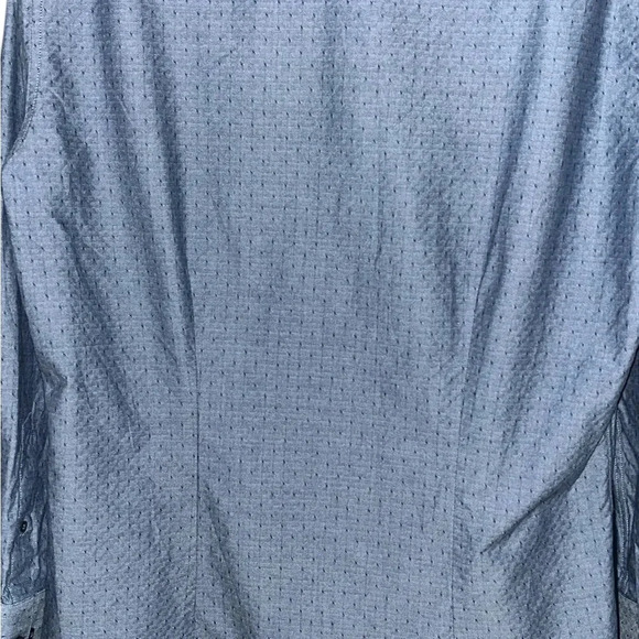 Ted Baker Endurance Blue Patterned Shirt Contrast Flip Cuff Size 16 32/33 - Picture 4 of 7